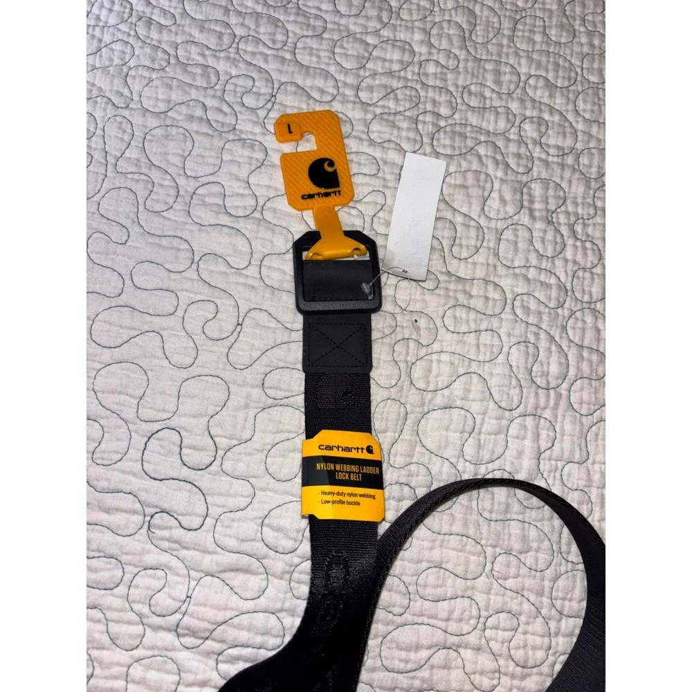 Carhartt Mens Nylon Webbing Ladder Lock Belt Black Large